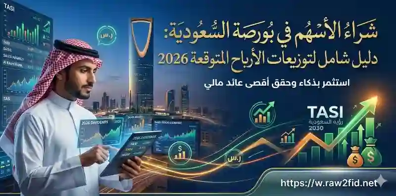 شراء الأسهم في بورصة السعودية: دليل شامل لتوزيعات الأرباح المتوقعة 2026